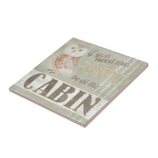 Kostenvoranschlag | Eule in der Kabine Fliese (Seite)