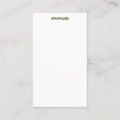 Kostenvoranschlag Feiertag Gruß Visitenkarte (Rückseite)