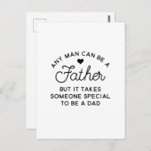 Kostenvoranschlag für besondere Väter Postkarte (Vorne/Hinten)