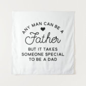 Kostenvoranschlag für besondere Väter Wandteppich (Vorderseite)