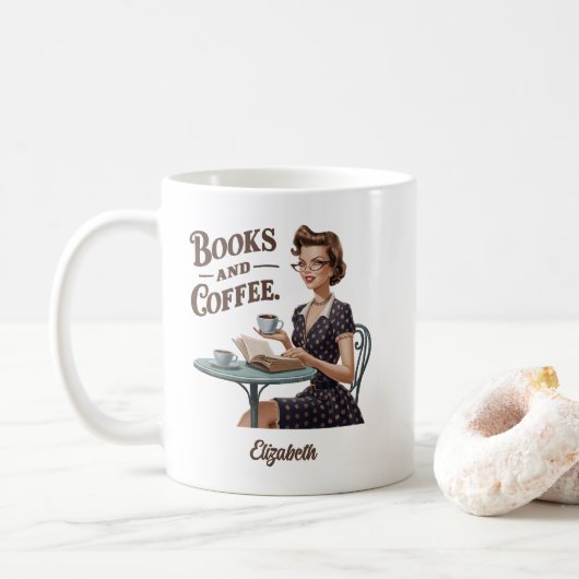 Kostenvoranschlag für Bücher und Kaffee Kaffeetasse (Mit Donut)