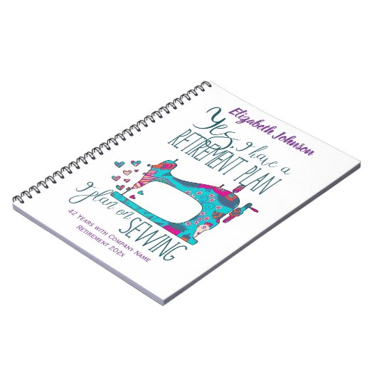 Kostenvoranschlag für das Funny Retirement Notizblock (Linke Seite)