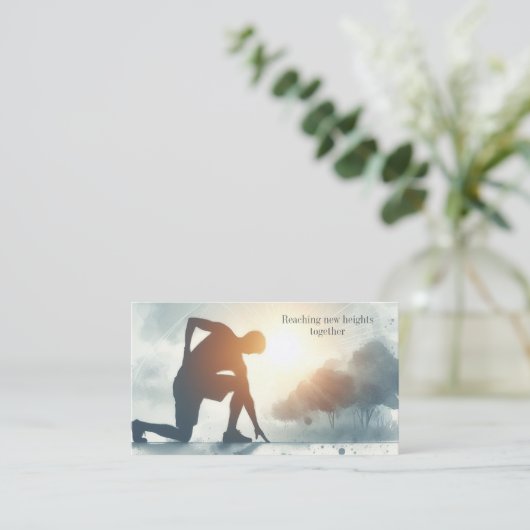 Kostenvoranschlag für den Life Coach Sport Trainer Visitenkarte (Stehend Vorderseite)