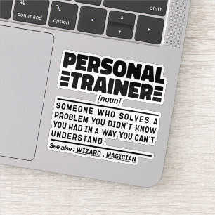 Kostenvoranschlag für den Personal Trainer Noun Ce Aufkleber