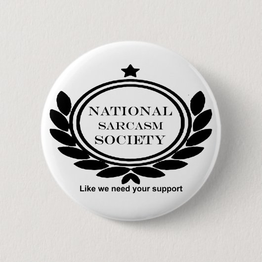 Kostenvoranschlag für den Spaß der nationalen Sarc Button (Vorderseite)