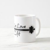 Kostenvoranschlag für die Fitness: Live-Liebe Kaffeetasse (VorderseiteRechts)