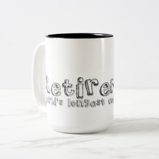 Kostenvoranschlag für die Tasse für das Ruhestand (Vorderseite Links)