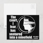 Kostenvoranschlag für die Wahl des Obersten Gerich Postkarte (Vorne/Hinten)