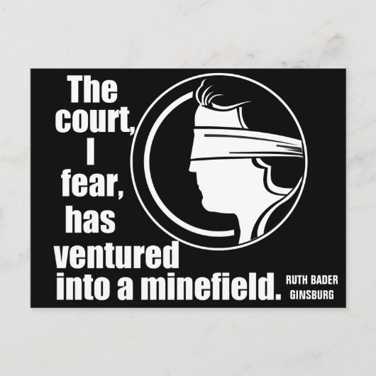 Kostenvoranschlag für die Wahl des Obersten Gerich Postkarte (Vorderseite)