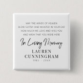 Kostenvoranschlag für Gedächtnisse Moderne Elegant Button (Vorderseite)