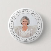 Kostenvoranschlag für Gedenkveranstaltungen Modern Button (Vorderseite)