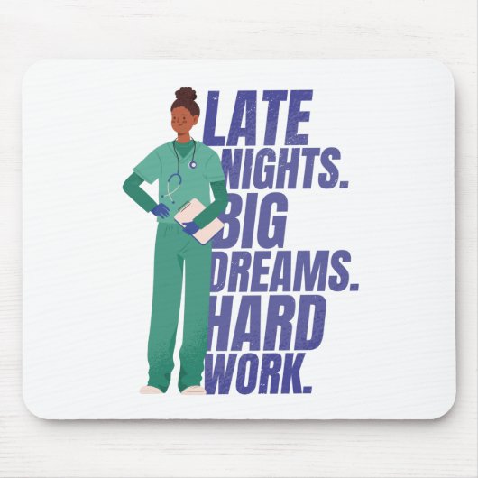 Kostenvoranschlag für harte Arbeit Mousepad (Vorne)