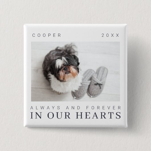 Kostenvoranschlag für Haustiere Einfaches Foto Button (Vorderseite)