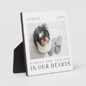 Kostenvoranschlag für Haustiere Einfaches Foto Fotoplatte (Vorderseite)