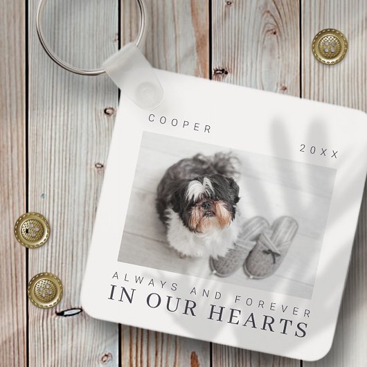 Kostenvoranschlag für Haustiere Einfaches Foto Schlüsselanhänger