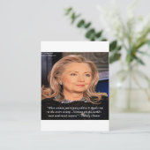 Kostenvoranschlag für Hillary Women Postkarte (Stehend Vorderseite)