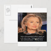 Kostenvoranschlag für Hillary Women Postkarte (Vorne/Hinten)