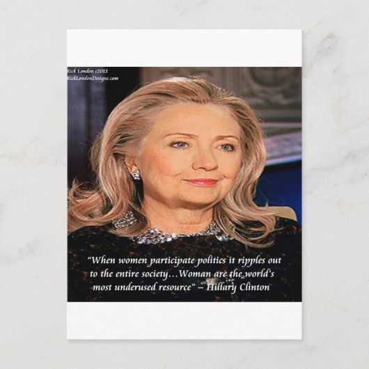 Kostenvoranschlag für Hillary Women Postkarte (Vorderseite)