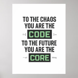 Kostenvoranschlag für Inspiration - Code und Core Poster