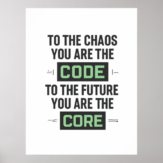 Kostenvoranschlag für Inspiration - Code und Core Poster (Vorne)