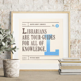 Kostenvoranschlag für klassische Bibliothek von Pa Poster