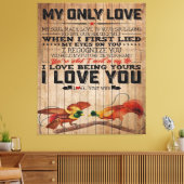 Kostenvoranschlag für Liebe von Ehemann | Bestes G Leinwanddruck (Insitu (Wohnzimmer))