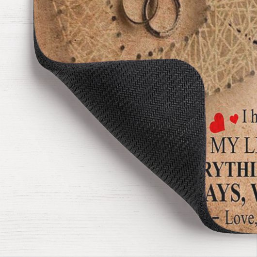 Kostenvoranschlag für Liebe von Ehemann | Funny Zi Mousepad (Ecke)