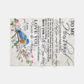 Kostenvoranschlag für Liebe von Ehemann | Niedlich Fleecedecke (Vorderseite (Horizontal))