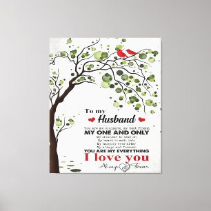 Kostenvoranschlag für Liebe von Ehemann   Niedlich Leinwanddruck