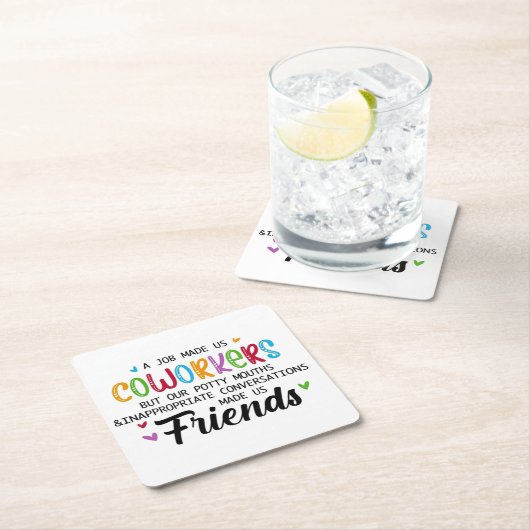 Kostenvoranschlag für Mitarbeiter - Arbeit, die un Rechteckiger Pappuntersetzer (Vor Ort)