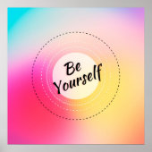 Kostenvoranschlag für moderne Typografie in Farbe Poster (Vorne)