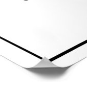 Kostenvoranschlag für negative Einstellungen Poster (Ecke)