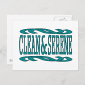 Kostenvoranschlag für saubere und serielle Erholun Postkarte (Vorne/Hinten)