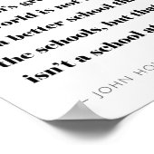 Kostenvoranschlag für Schulklassen Modernes Minima Poster (Ecke)