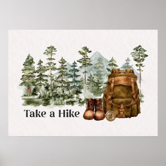 Kostenvoranschlag für Wanderungen im Freien Poster (Vorne)