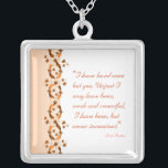 Kostenvoranschlag für Wentworth Versilberte Kette<br><div class="desc">Unser Wentworth Design mit einem schönen Zitat von Jane Austen's Persuasion.</div>