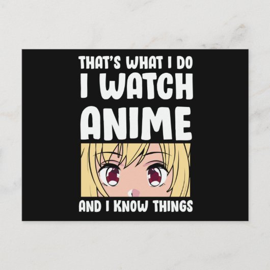Kostenvoranschlag | I Watch Anime Postkarte (Vorderseite)