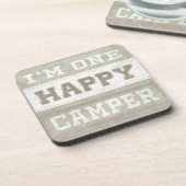 Kostenvoranschlag | Ich bin ein glücklicher Camper Untersetzer (Linke Seite)