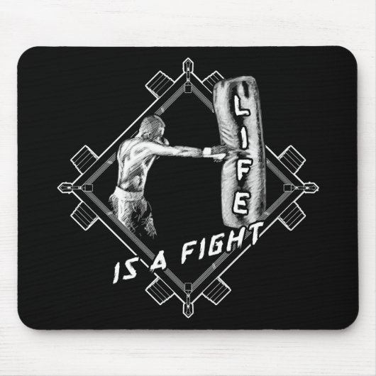 Kostenvoranschlag Leben ist ein Kampf Mousepad (Vorne)