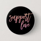 Kostenvoranschlag Liebe Gay Pride Sunset Pink Glit Button (Vorderseite)