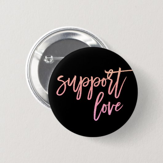 Kostenvoranschlag Liebe Gay Pride Sunset Pink Glit Button (Vorne & Hinten)