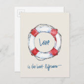 Kostenvoranschlag | Liebe ist das beste Leben Postkarte (Vorne/Hinten)