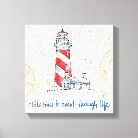 Kostenvoranschlag | Nehmen Sie sich Zeit, um durch Leinwanddruck (Vorderseite)