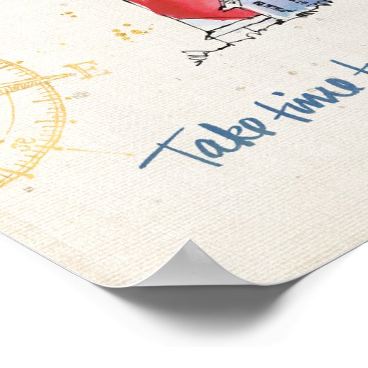 Kostenvoranschlag | Nehmen Sie sich Zeit, um durch Poster (Ecke)