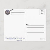 Kostenvoranschlag Postkarte (Rückseite)