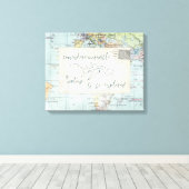 Kostenvoranschlag und Karte entdecken Leinwanddruck (Insitu (Holzboden))