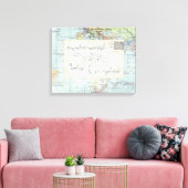 Kostenvoranschlag und Karte entdecken Leinwanddruck (Insitu (Wohnzimmer))