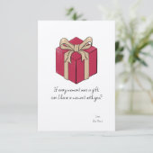 Kostenvoranschlag Valentinstag Wohnung Danke Karte (Stehend Vorderseite)