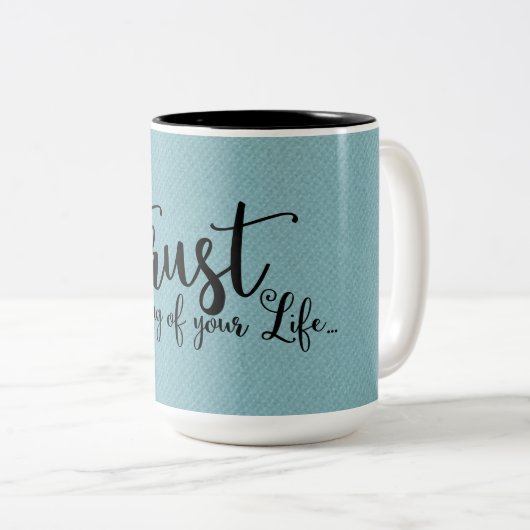 Kostenvoranschlag | Vertrauen Sie auf die Zeit Ihr Zweifarbige Tasse (VorderseiteRechts)