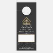 Kostenvoranschlag Zuhause Gebäude Konstruktion QR Türanhänger (Vorderseite)